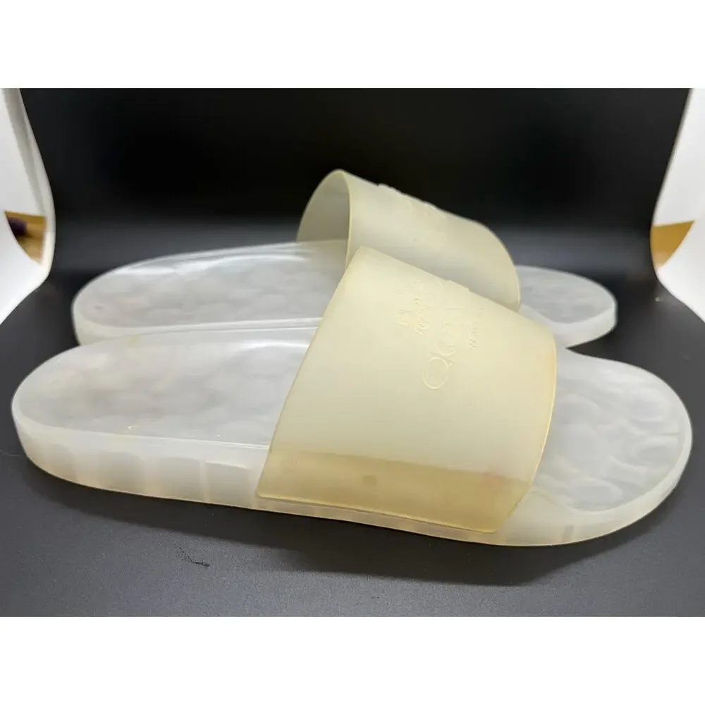 Coach Ulyssa Translucent Jelly Slides Sandals Women Size 11